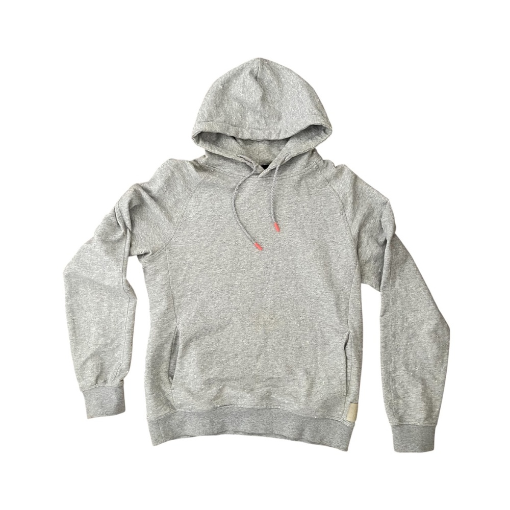 Scotch & Soda Amsterdam Couture Distressed Hoodie Gray Sz M - Picture 2 of 9